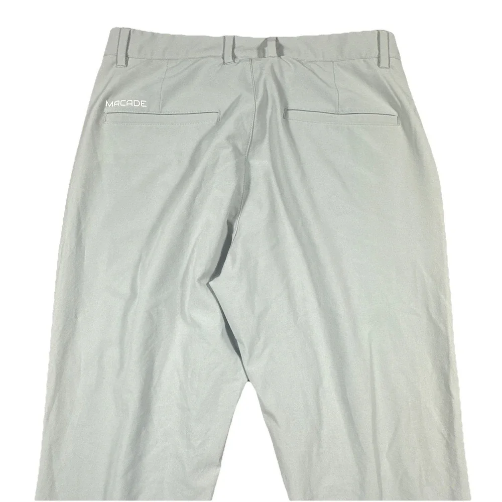 Macade Golf Jogger Pants Mens 30 Gray Slim Fit Zip Ankle Pockets Stretch